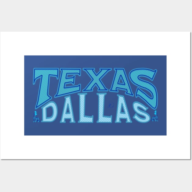 Texas Dallas Wall Art by Urban Gypsy Designs